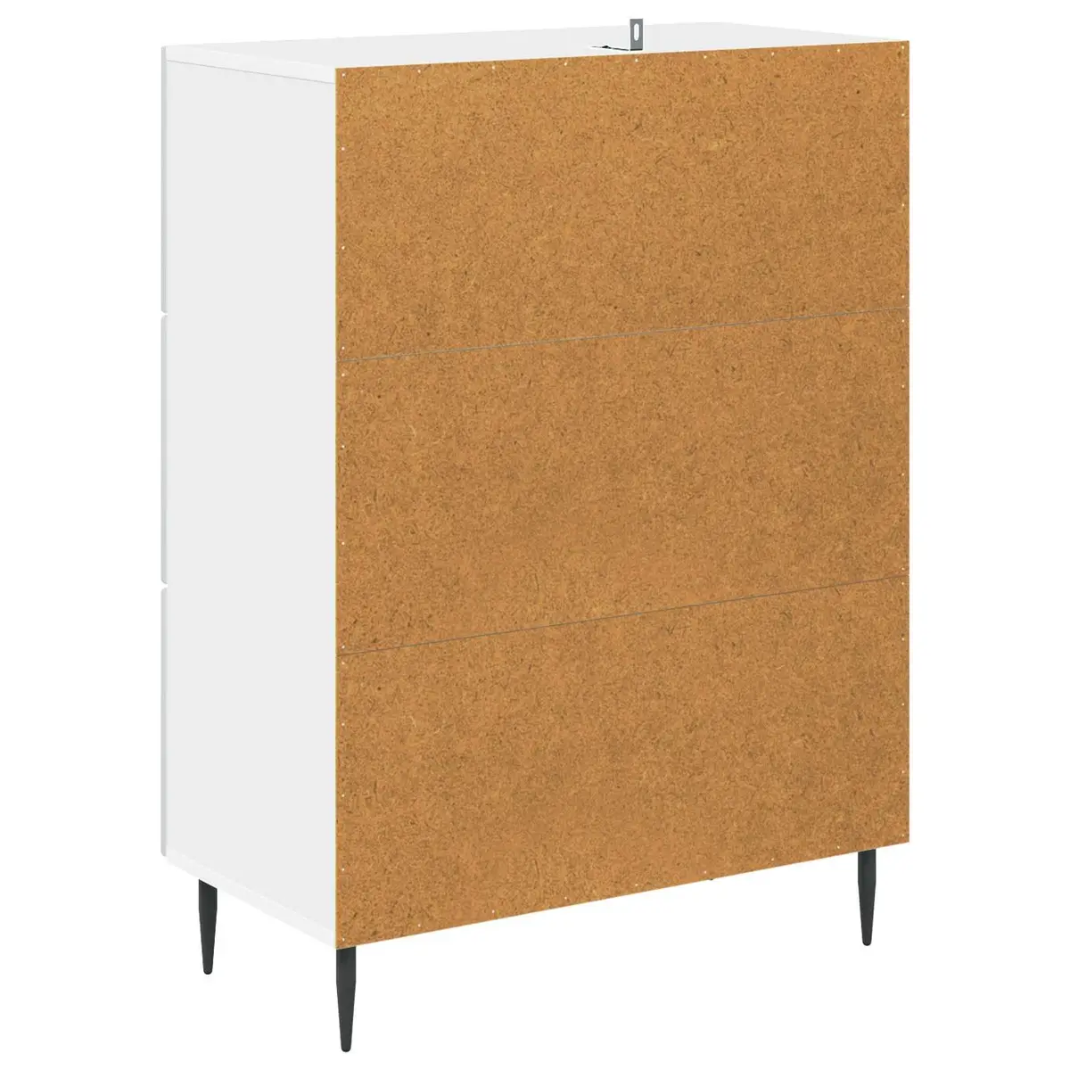 Drawer Cabinet Storage 66 x 34.5 x 89.5 cm White Engineered Wood