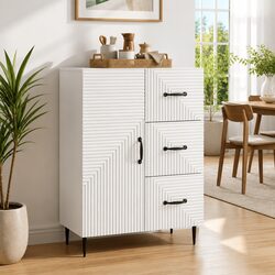 White Modern Sideboard: Affordable Style and Functionality