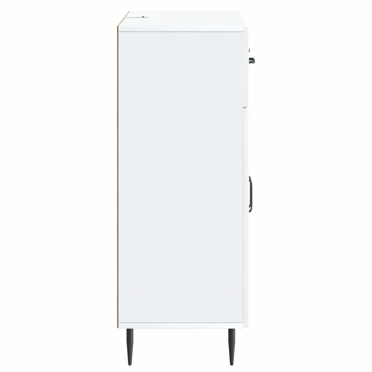 Sideboard White 66 x 34.5 x 89.5 cm Storage Cabinet Modern Living Dining Room