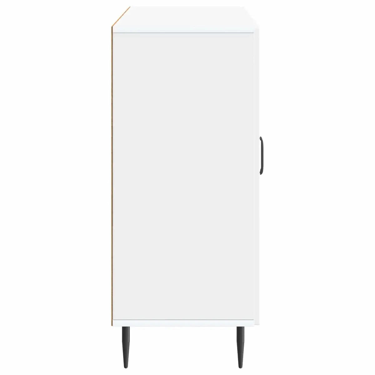Sideboard Storage Engineered Wood 89 x 34.5 x 80 cm White Modern Vintage