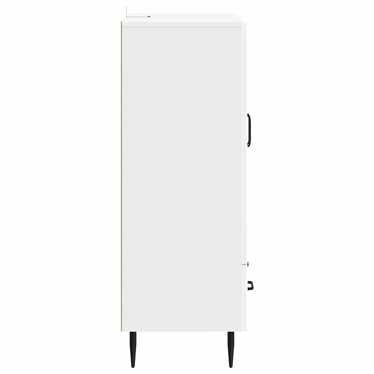 Sideboard Storage Cabinet Modern White Engineered Wood Living Room Dining 66 x 34.5 x 95 cm