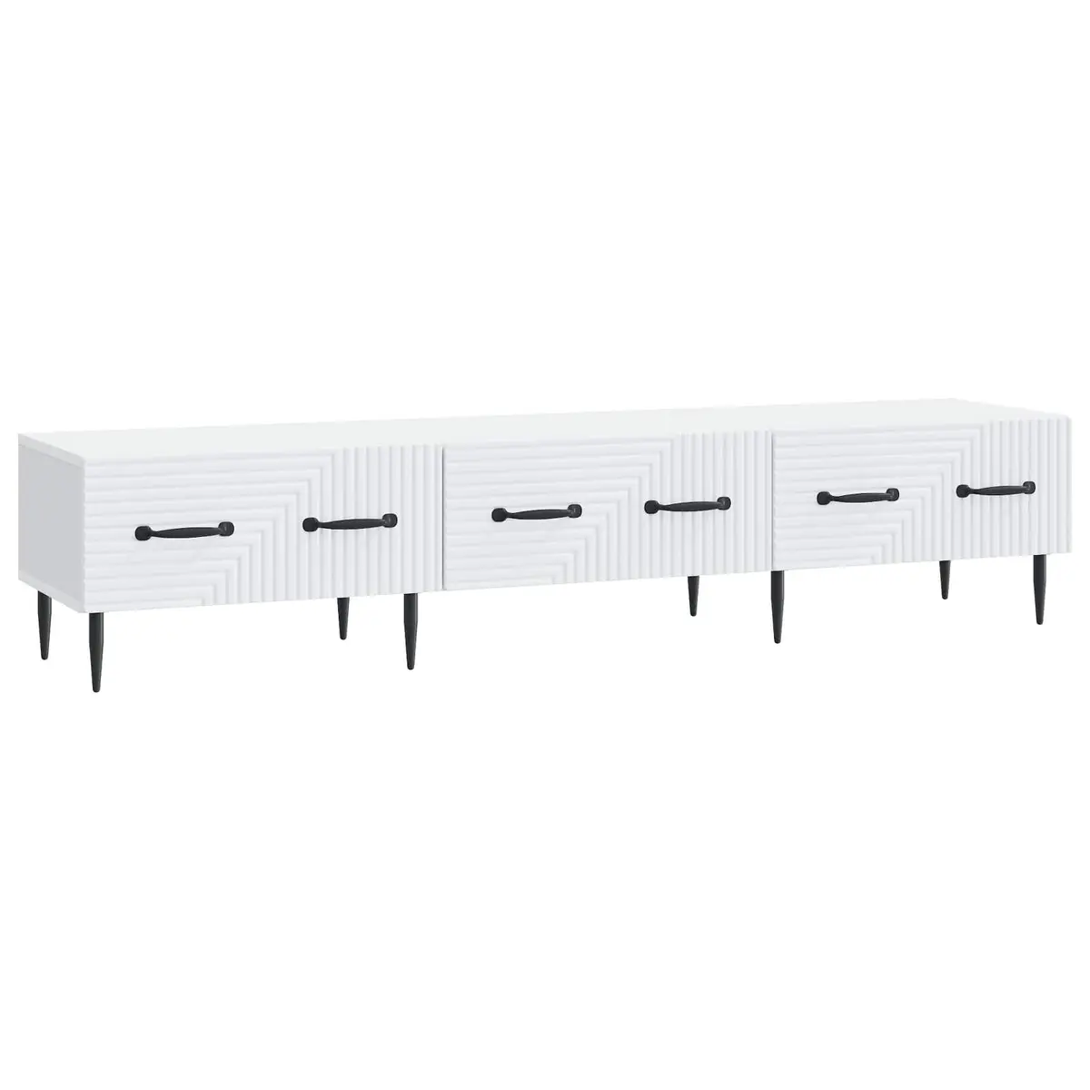 TV Cabinet Living Room Storage Unit 147 x 34.5 x 30 cm White