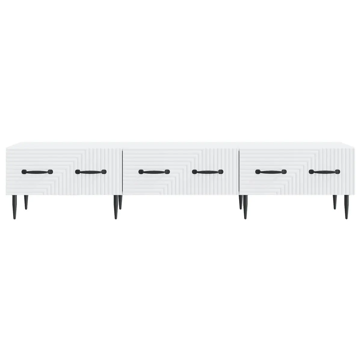 TV Cabinet Living Room Storage Unit 147 x 34.5 x 30 cm White
