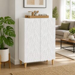 Versatile White Sideboard: Practical Storage Solution