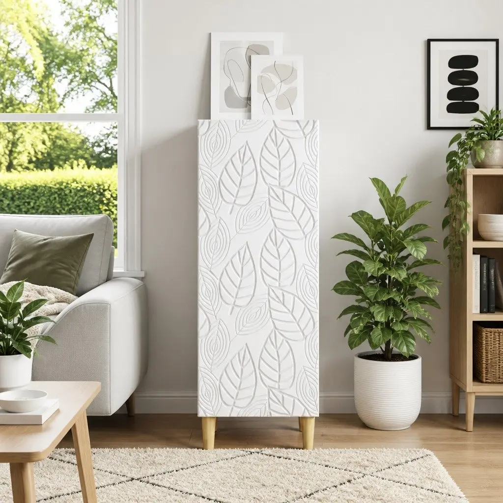 Sideboard Storage Cabinet White 33x34.5x90cm Engineered Wood Dining Living Room