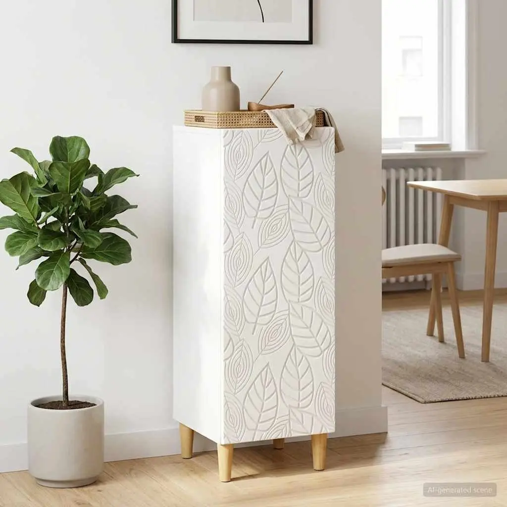 Sideboard Storage Cabinet White 33x34.5x90cm Engineered Wood Dining Living Room