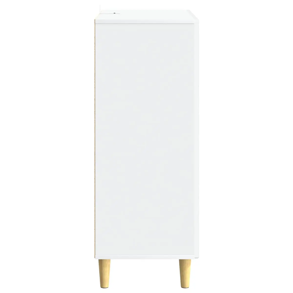 Sideboard Storage Cabinet Vintage 66x34.5x90cm White Engineered Wood
