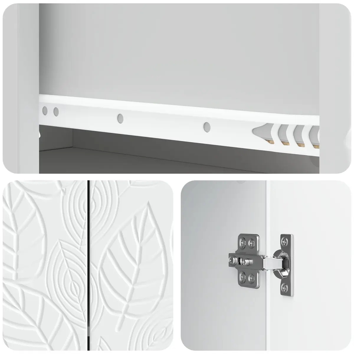 Sideboard Modern Storage Cabinet 89x34.5x60cm White