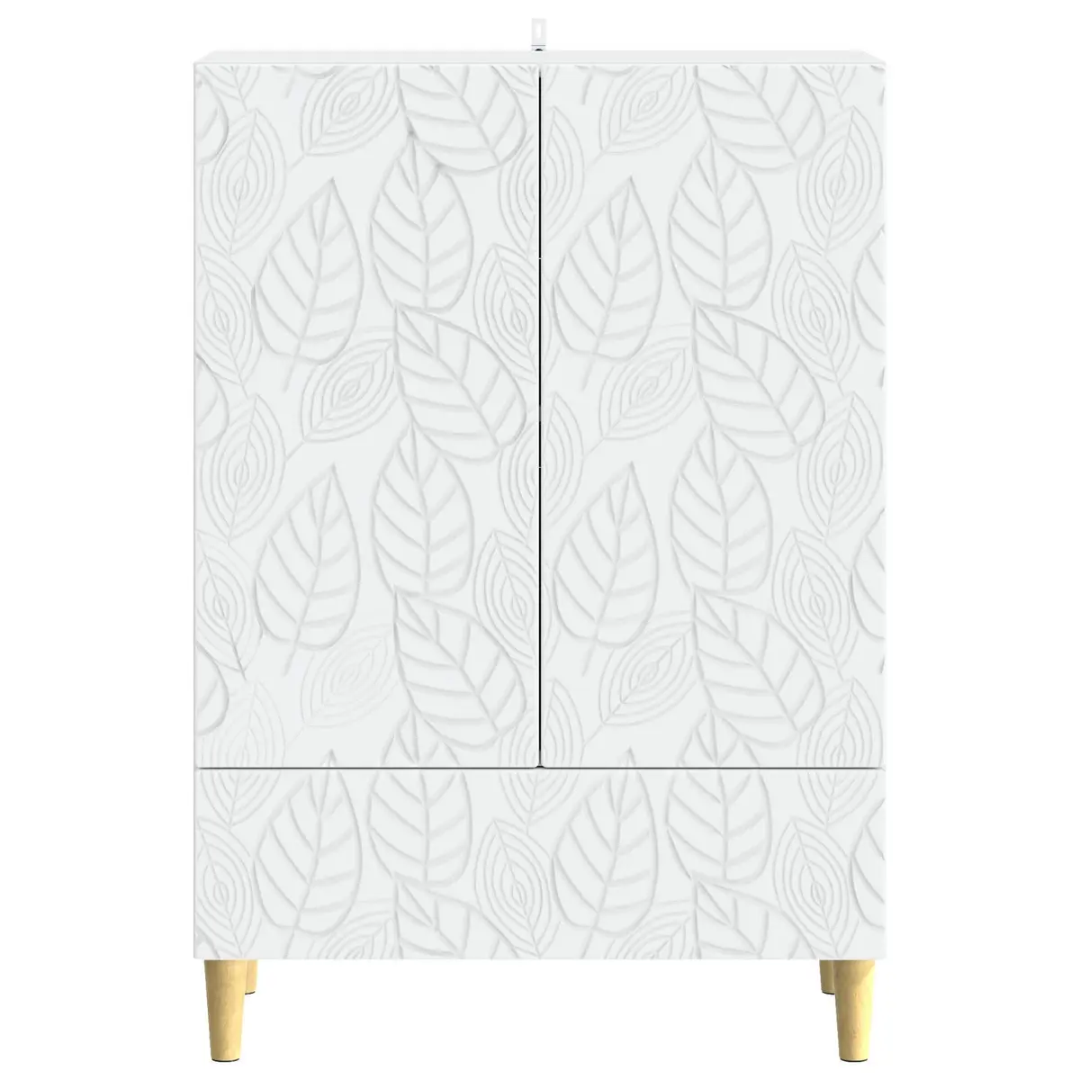Sideboard White Storage Cabinet Rectangular 66x34.5x95cm Modern Furniture