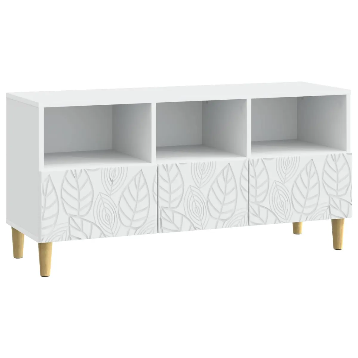 White TV Cabinet with Storage Solutions