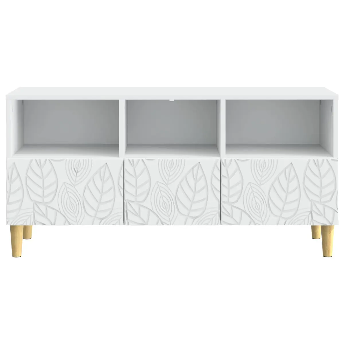 White TV Cabinet with Storage Solutions