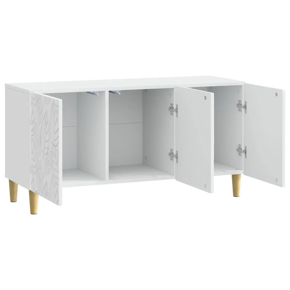 TV Cabinet Modern Lounge Storage Unit 99 x 34.5 x 50 cm White