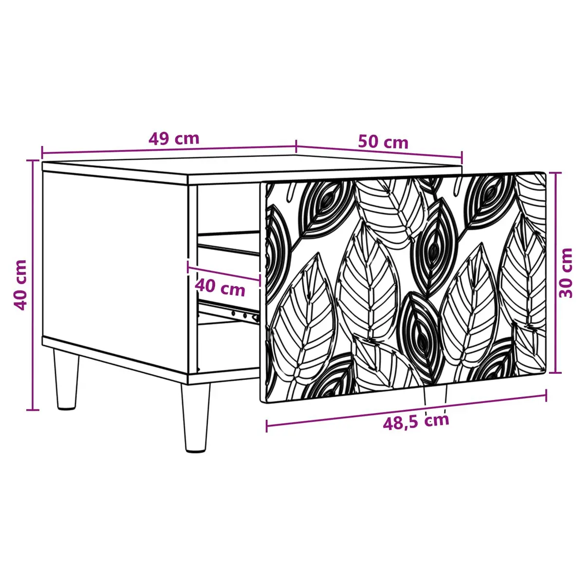 White Coffee Table with Storage and Easy Maintenance