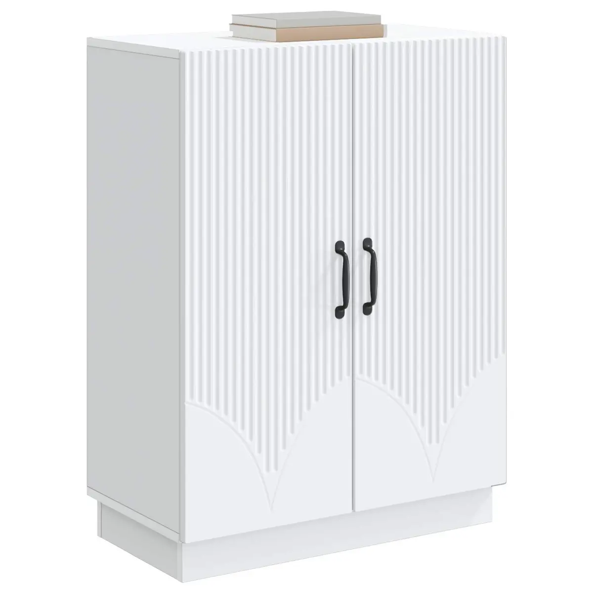 Sideboard Buffet Storage Cabinet Engineered Wood 66 x 34.5 x 87 cm White