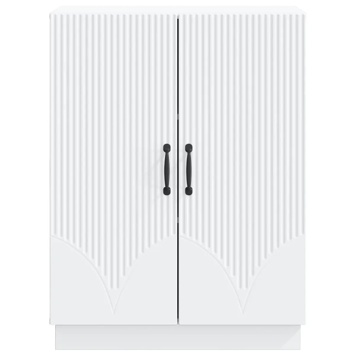 Sideboard Buffet Storage Cabinet Engineered Wood 66 x 34.5 x 87 cm White