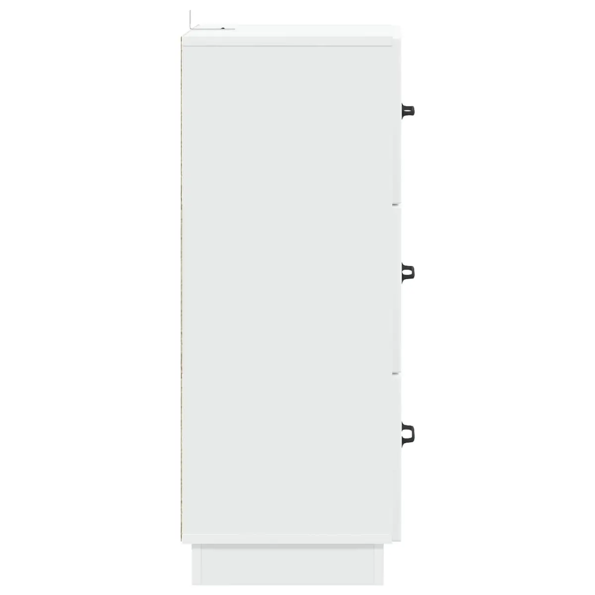 Drawer Cabinet Storage Furniture Engineered Wood 33x34.5x87cm White