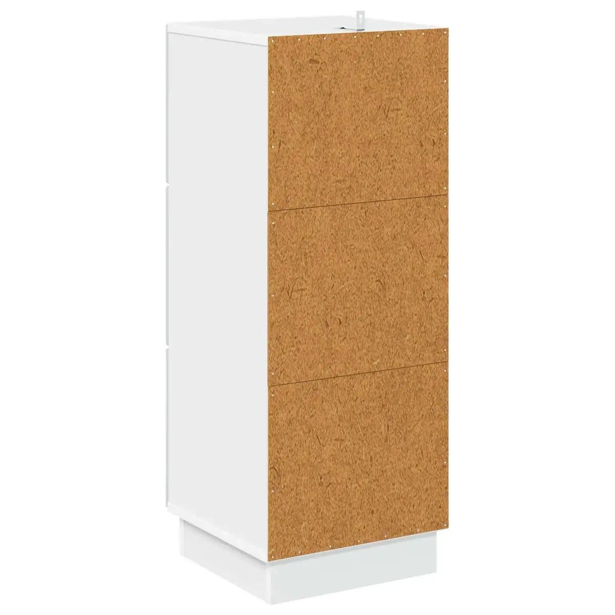 Drawer Cabinet Storage Furniture Engineered Wood 33x34.5x87cm White