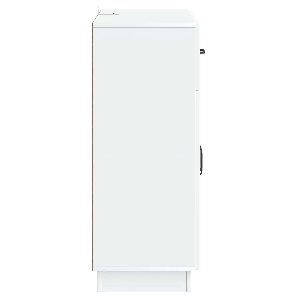 Storage Cabinet Sideboard White with Doors and Shelves 66 x 34.5 x 87 cm for Living Room Dining Room and Hallway