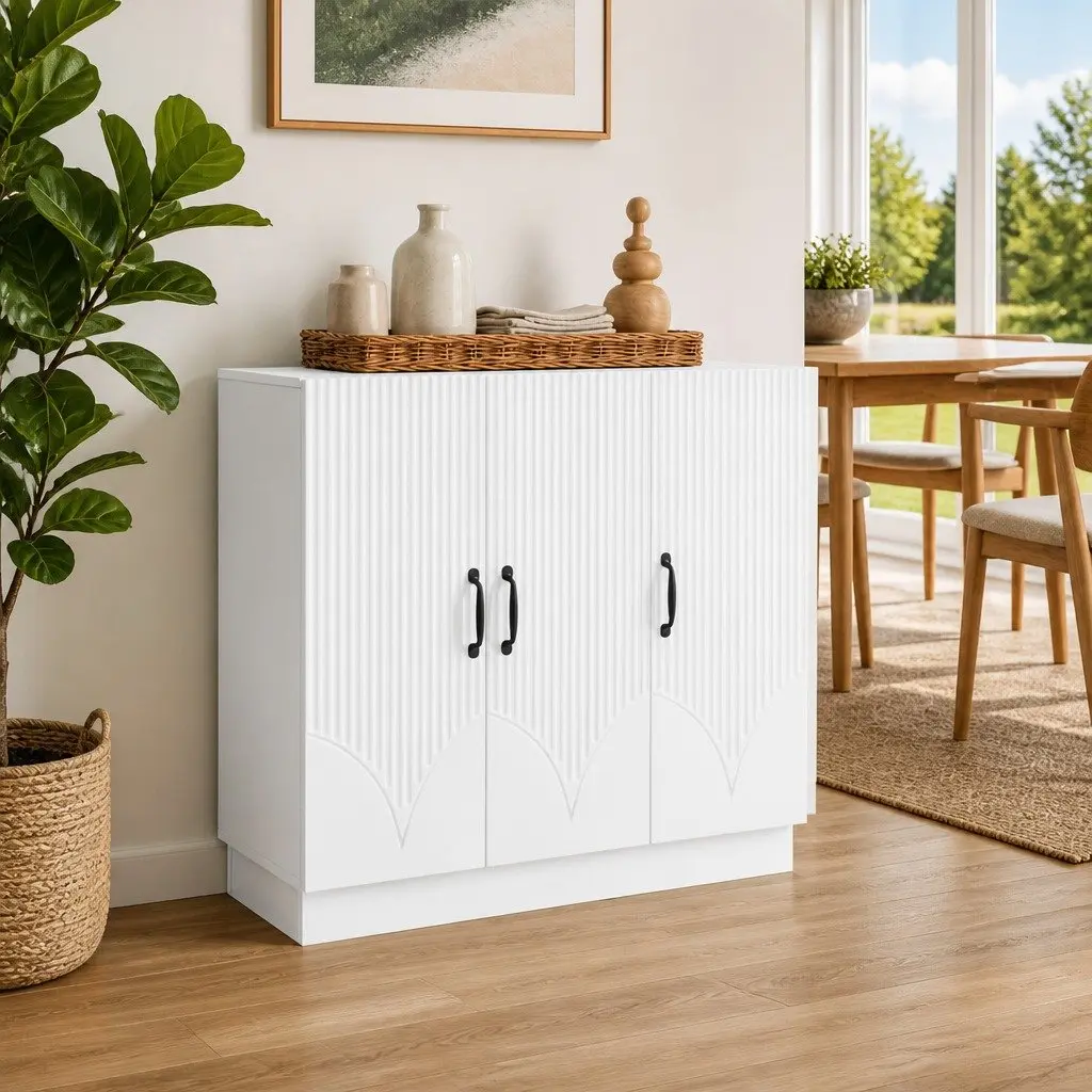 White Sideboard for Storage Solutions