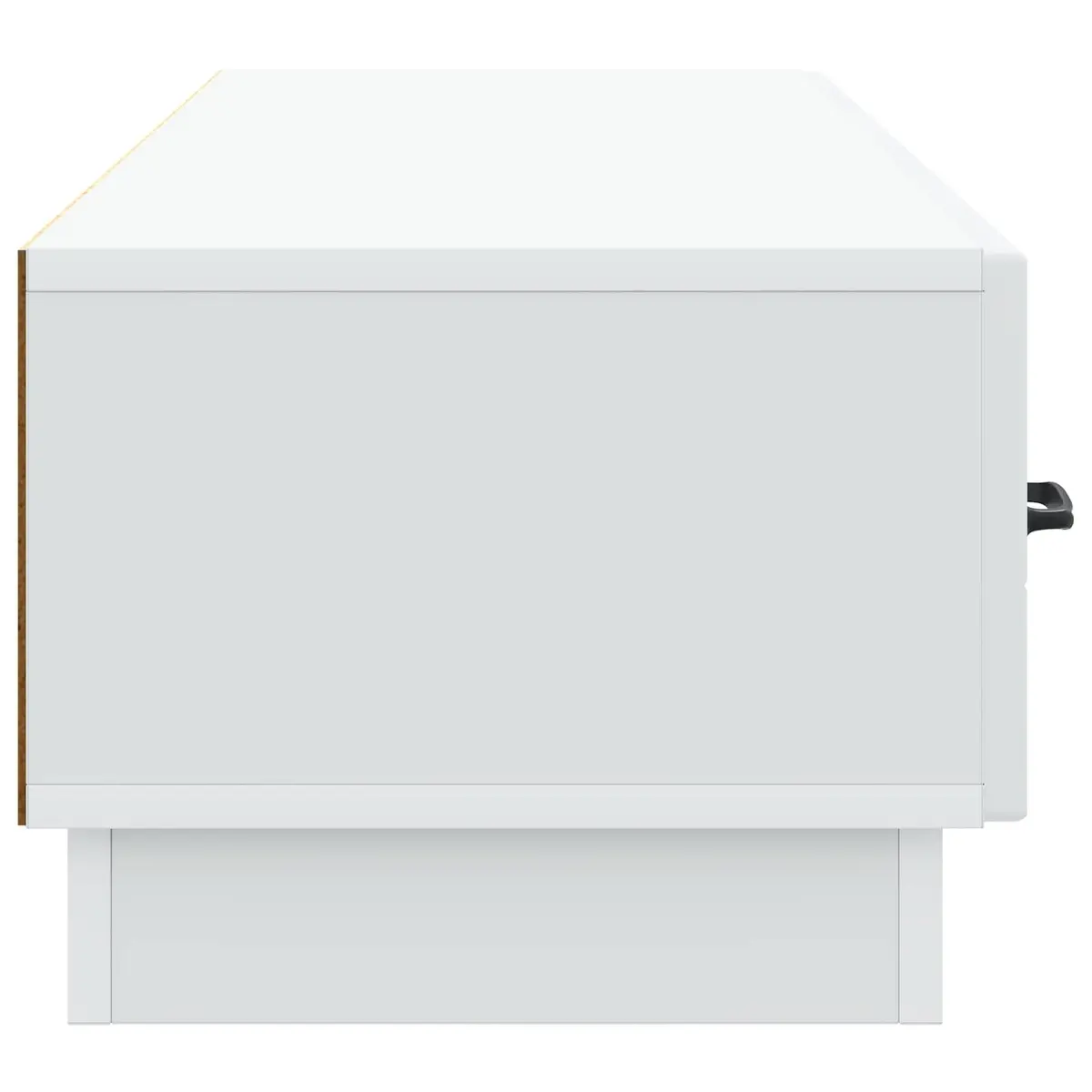 TV Cabinet Entertainment Unit White Engineered Wood Storage Shelves Drawer 147 x 34.5 x 27 cm