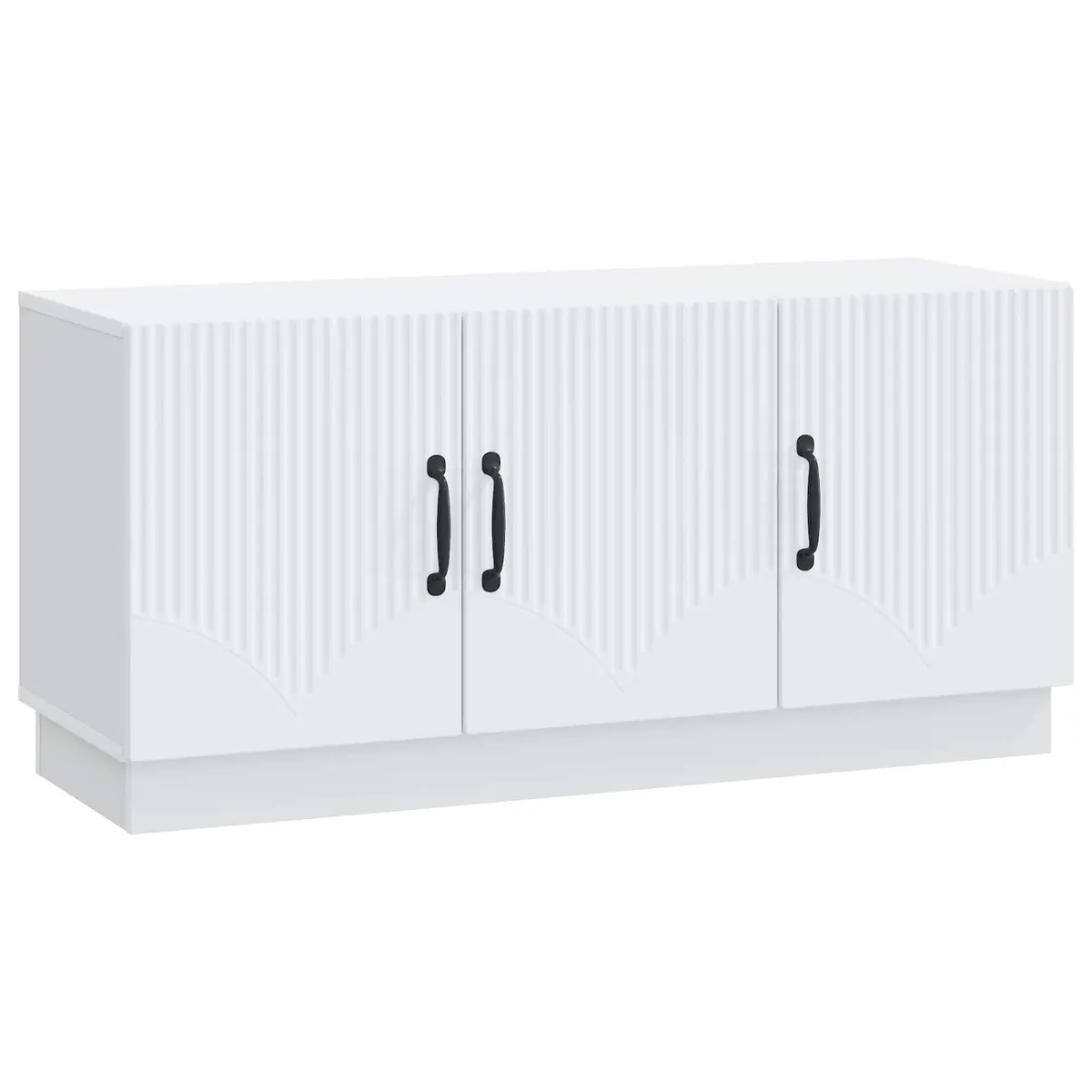 TV Cabinet White Entertainment Unit Media Stand Storage Shelves Drawers