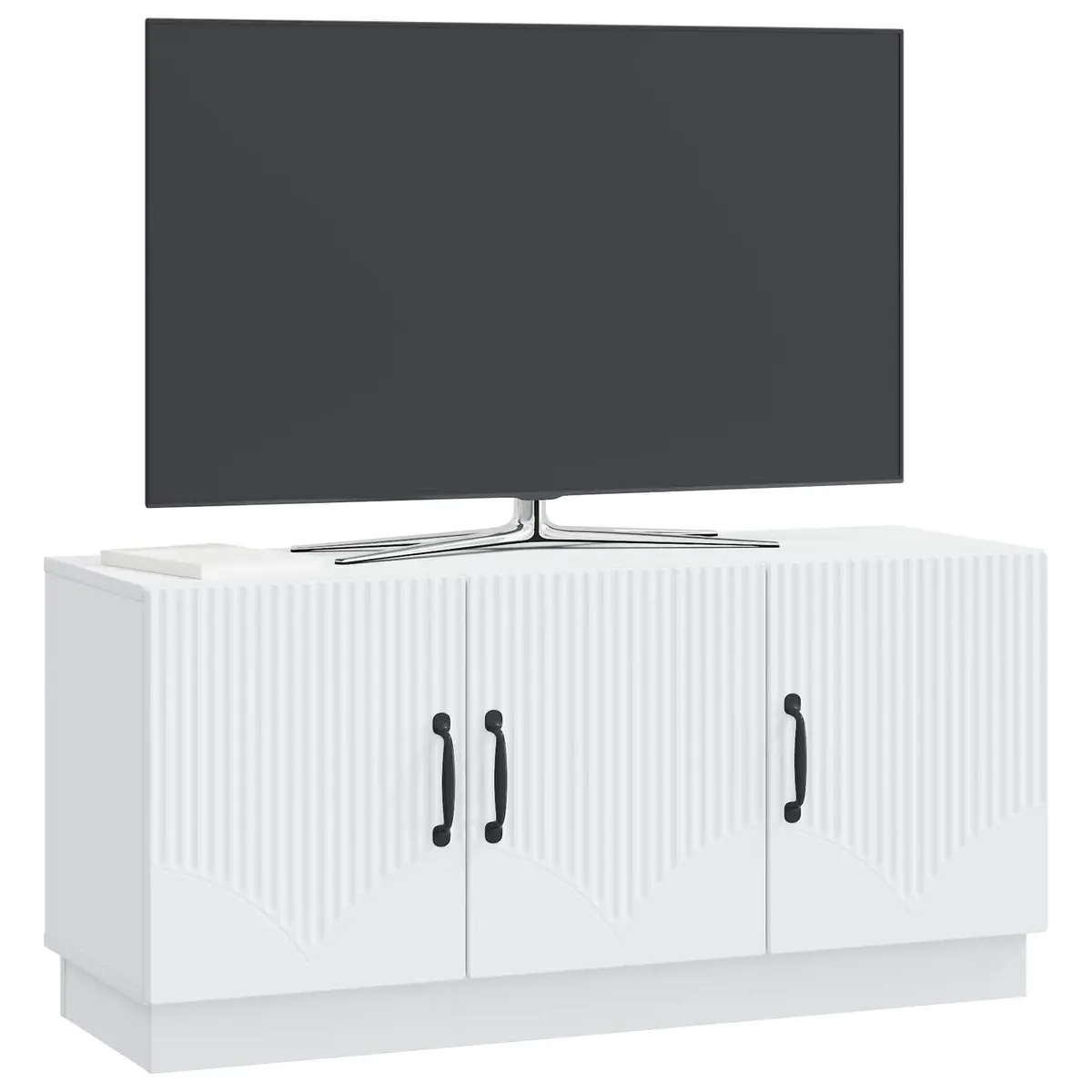 TV Cabinet White Entertainment Unit Media Stand Storage Shelves Drawers