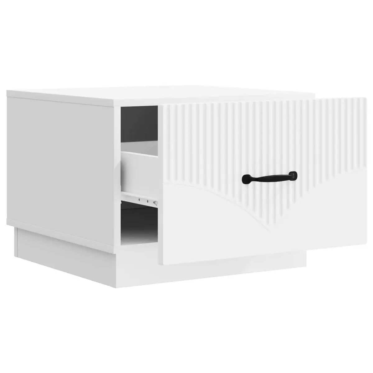 White Coffee Table with Ample Storage