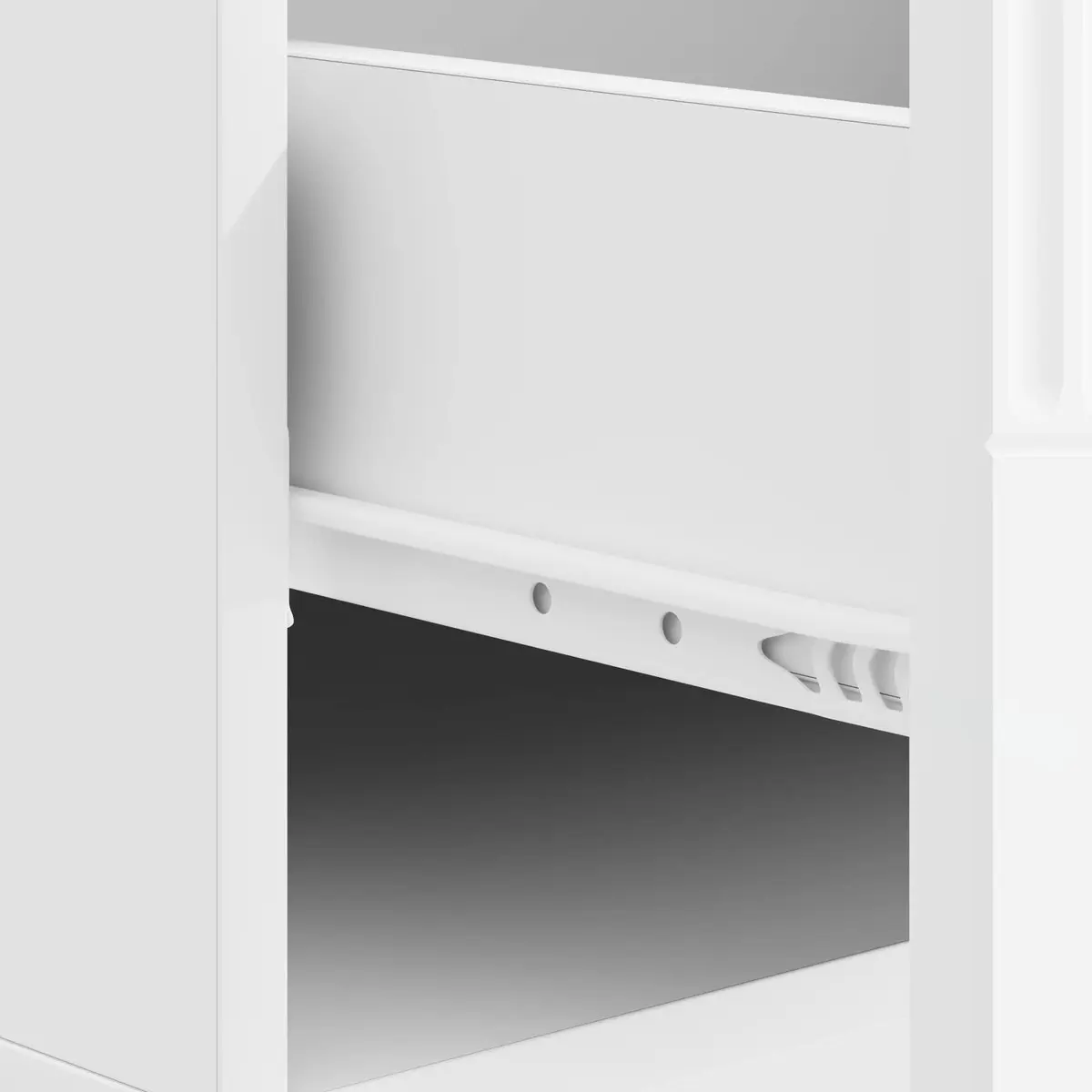 White Coffee Table with Ample Storage