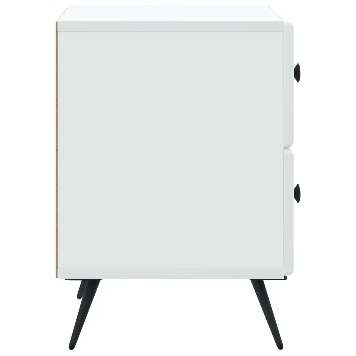 White Bedside Cabinet with Ample Storage Solutions