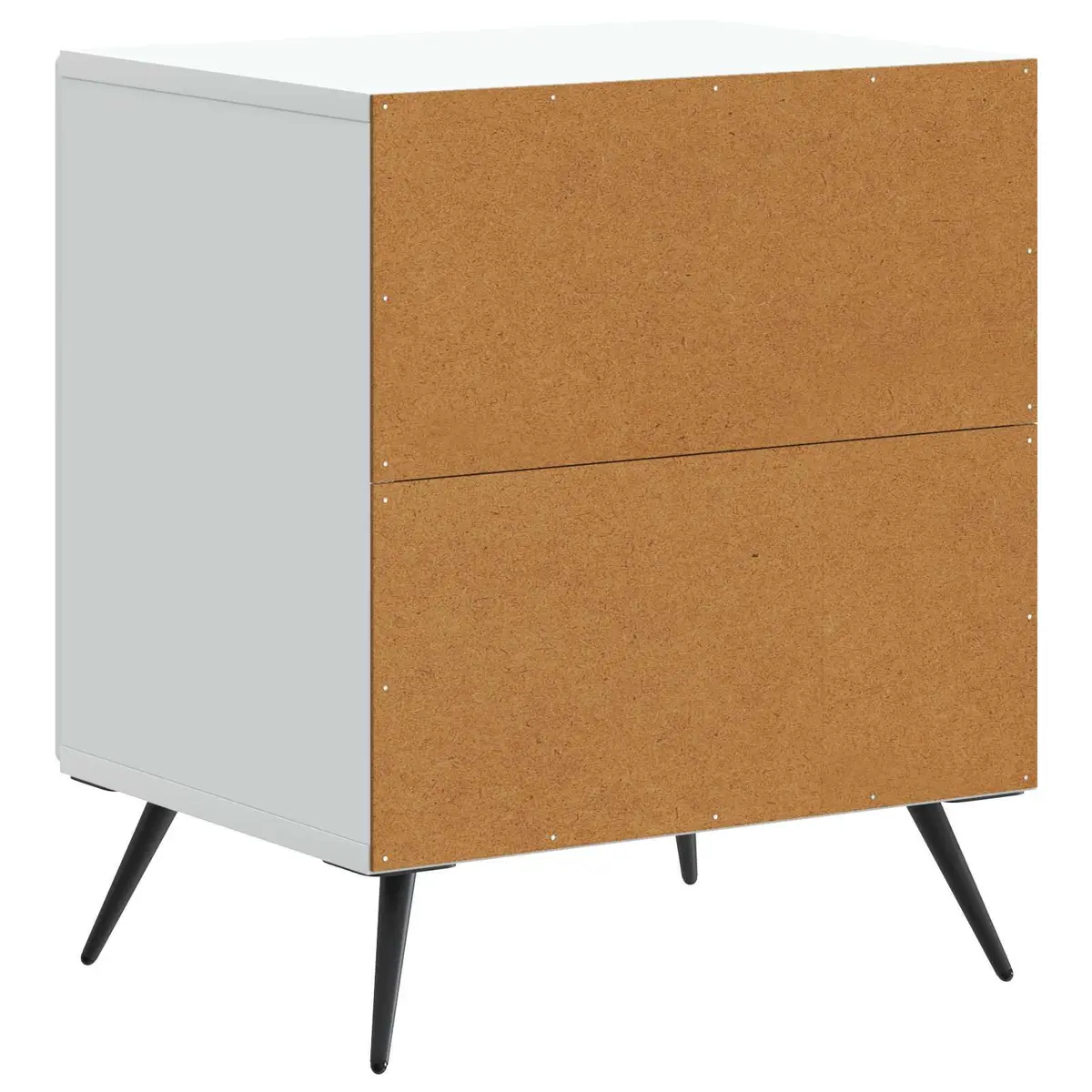 Bedside Cabinet White Modern Nightstand Storage Bedroom Side Table 43x34.5x50cm