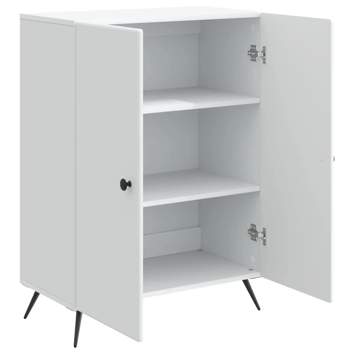 Sideboard Storage Cabinet 66 x 34.5 x 90 cm White Engineered Wood Buffet