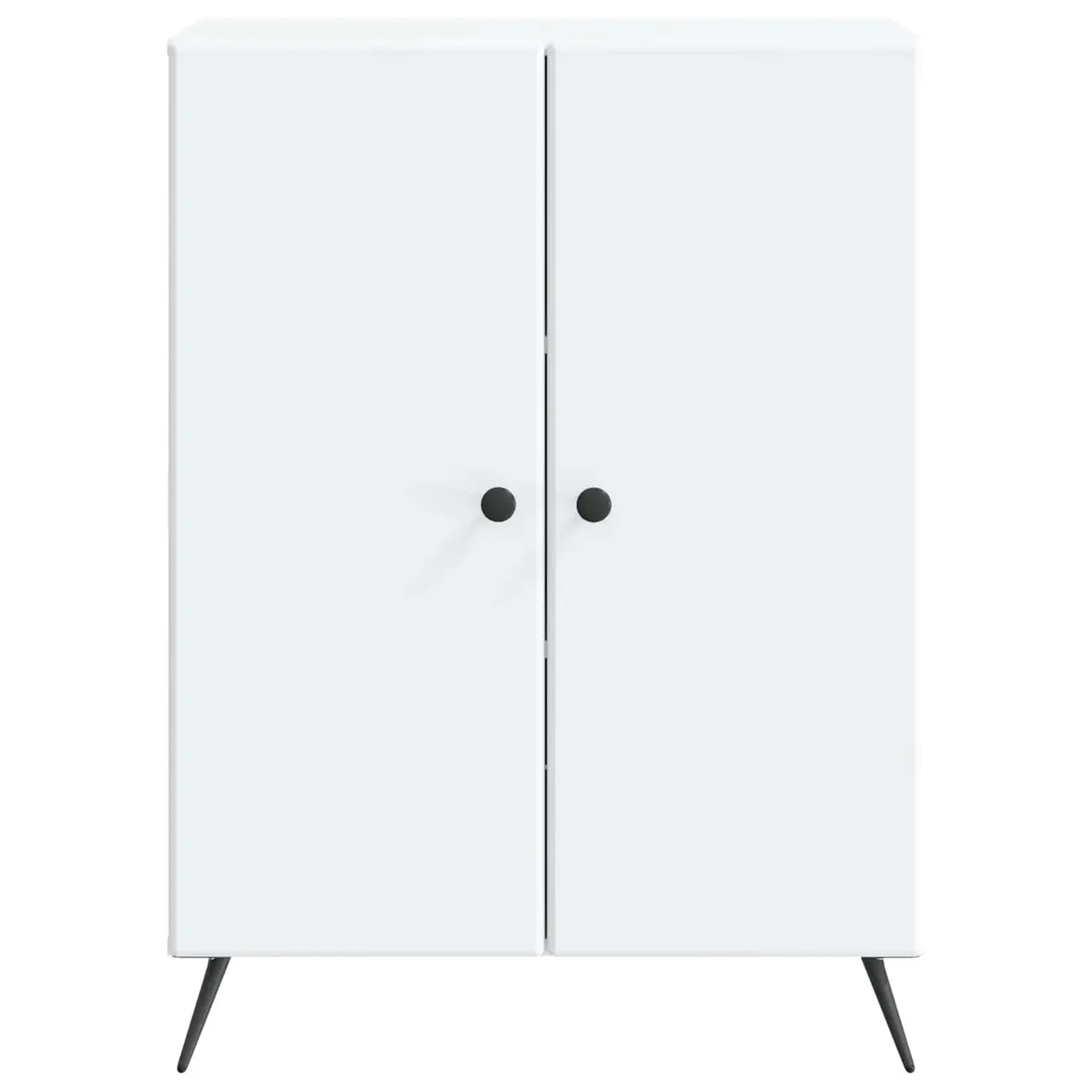 Sideboard Storage Cabinet 66 x 34.5 x 90 cm White Engineered Wood Buffet