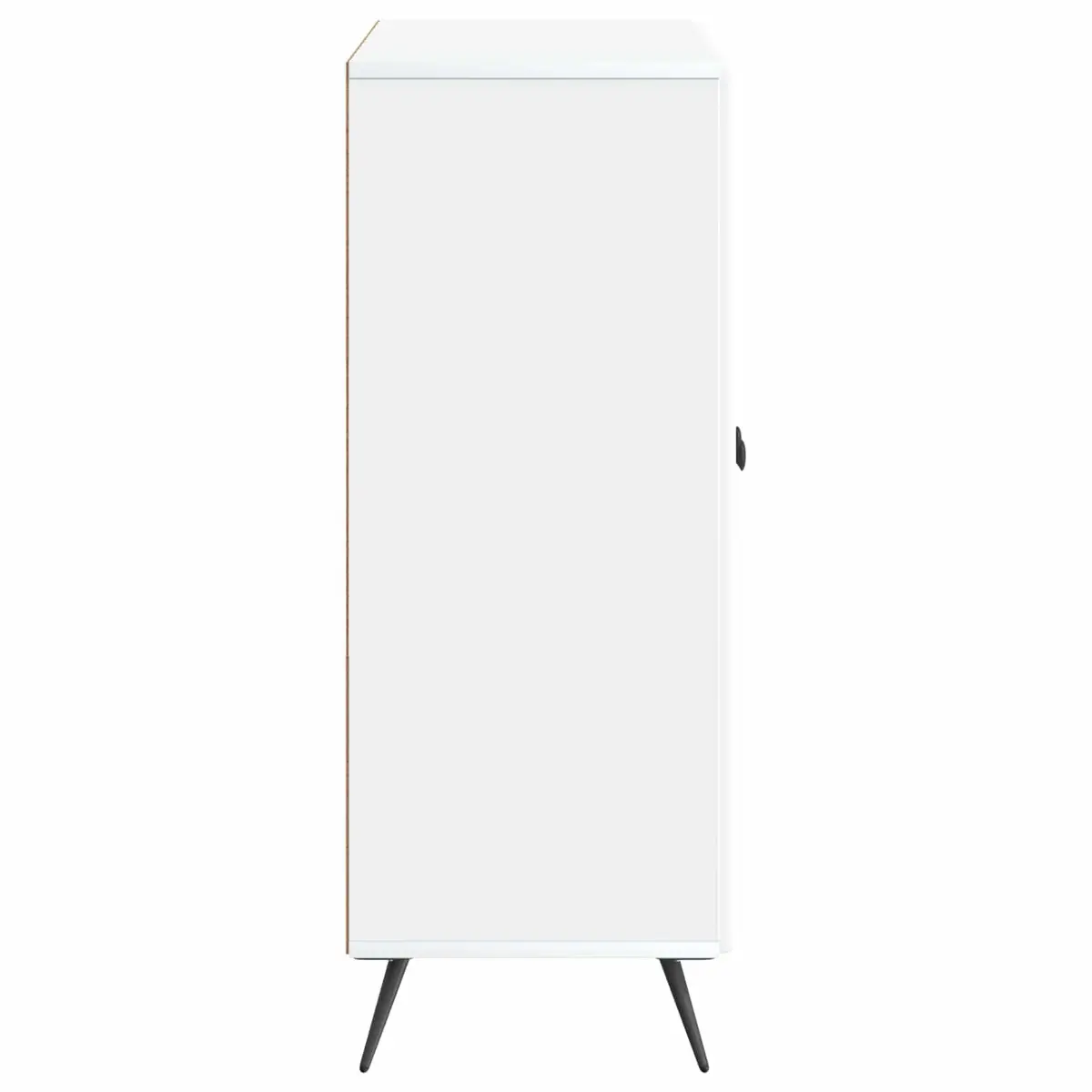 Sideboard Storage Cabinet 66 x 34.5 x 90 cm White Engineered Wood Buffet