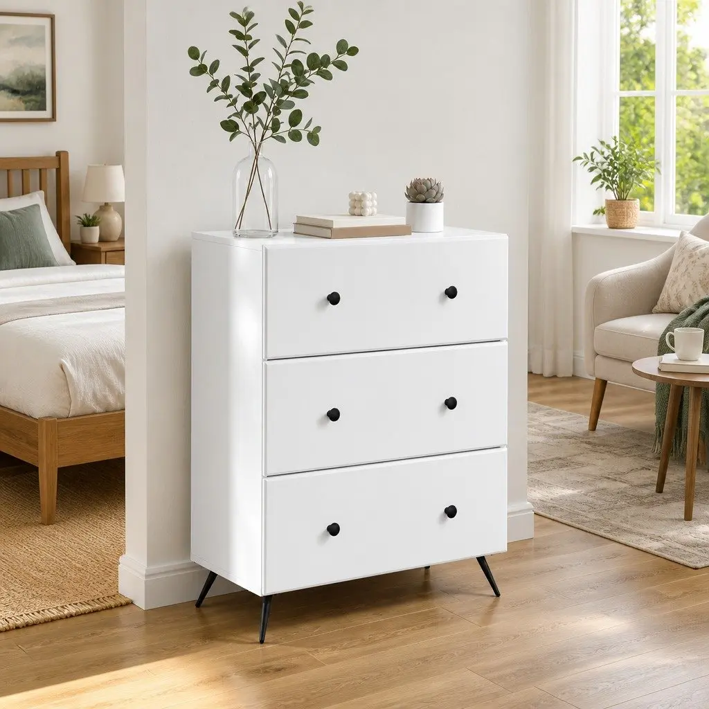 Storage Cabinet White Sliding Door 66 x 34.5 x 90 cm Engineered Wood