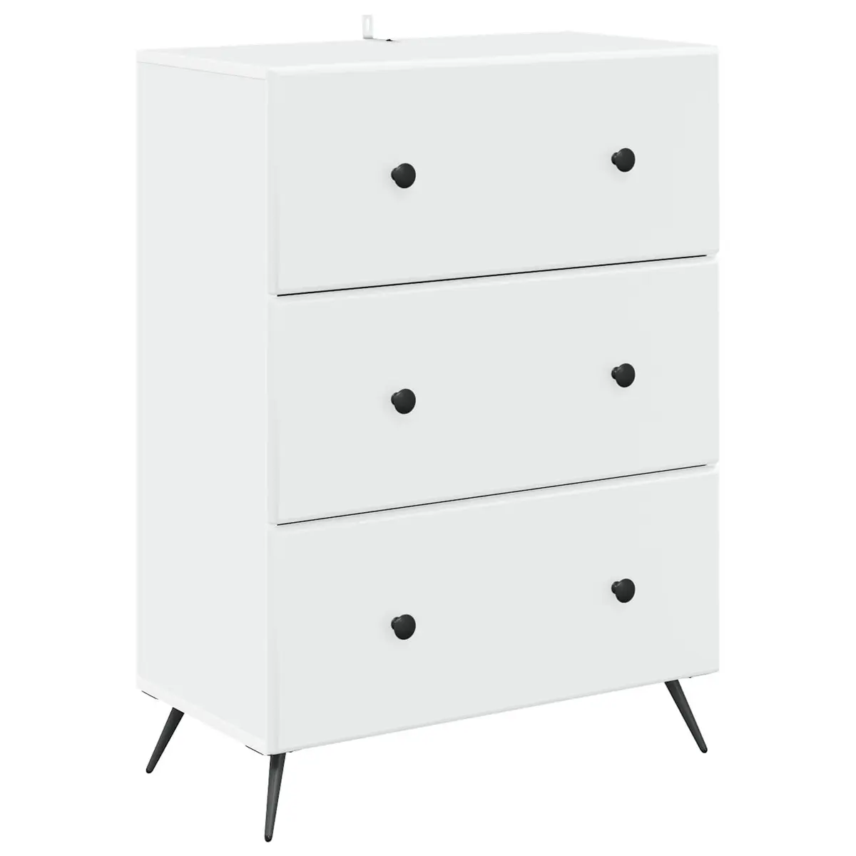 Storage Cabinet White Sliding Door 66 x 34.5 x 90 cm Engineered Wood