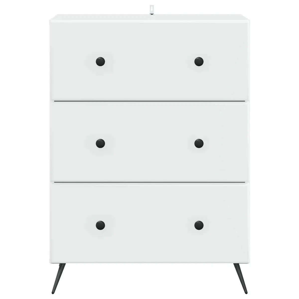 Storage Cabinet White Sliding Door 66 x 34.5 x 90 cm Engineered Wood