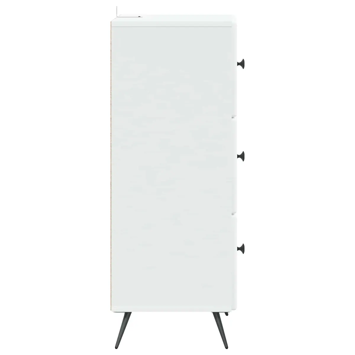 Adjustable Storage Cabinet Engineered Wood White 33 x 34.5 x 90 cm