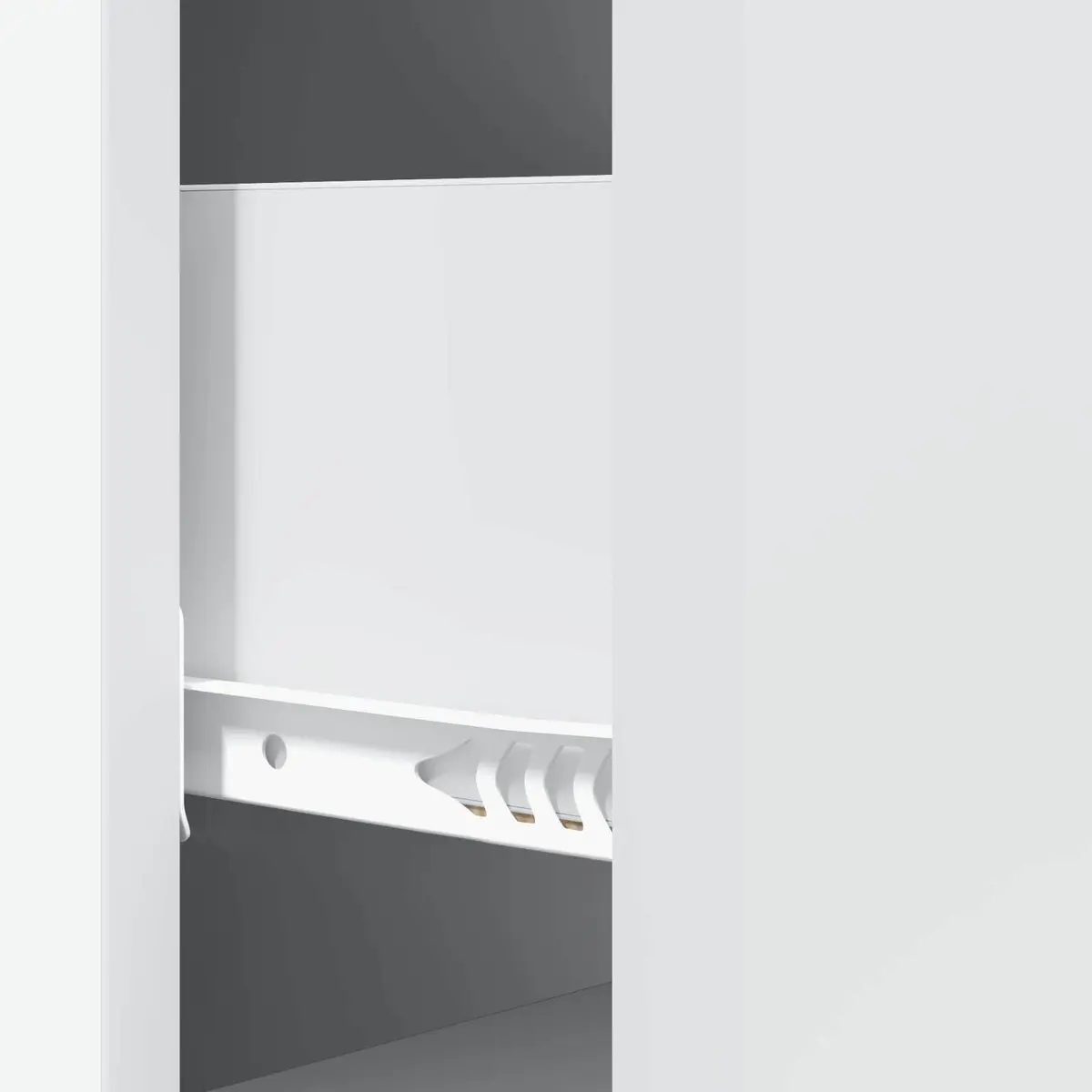 Adjustable Storage Cabinet Engineered Wood White 33 x 34.5 x 90 cm