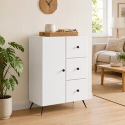 Affordable White Sideboard Buffet Storage Cabinet