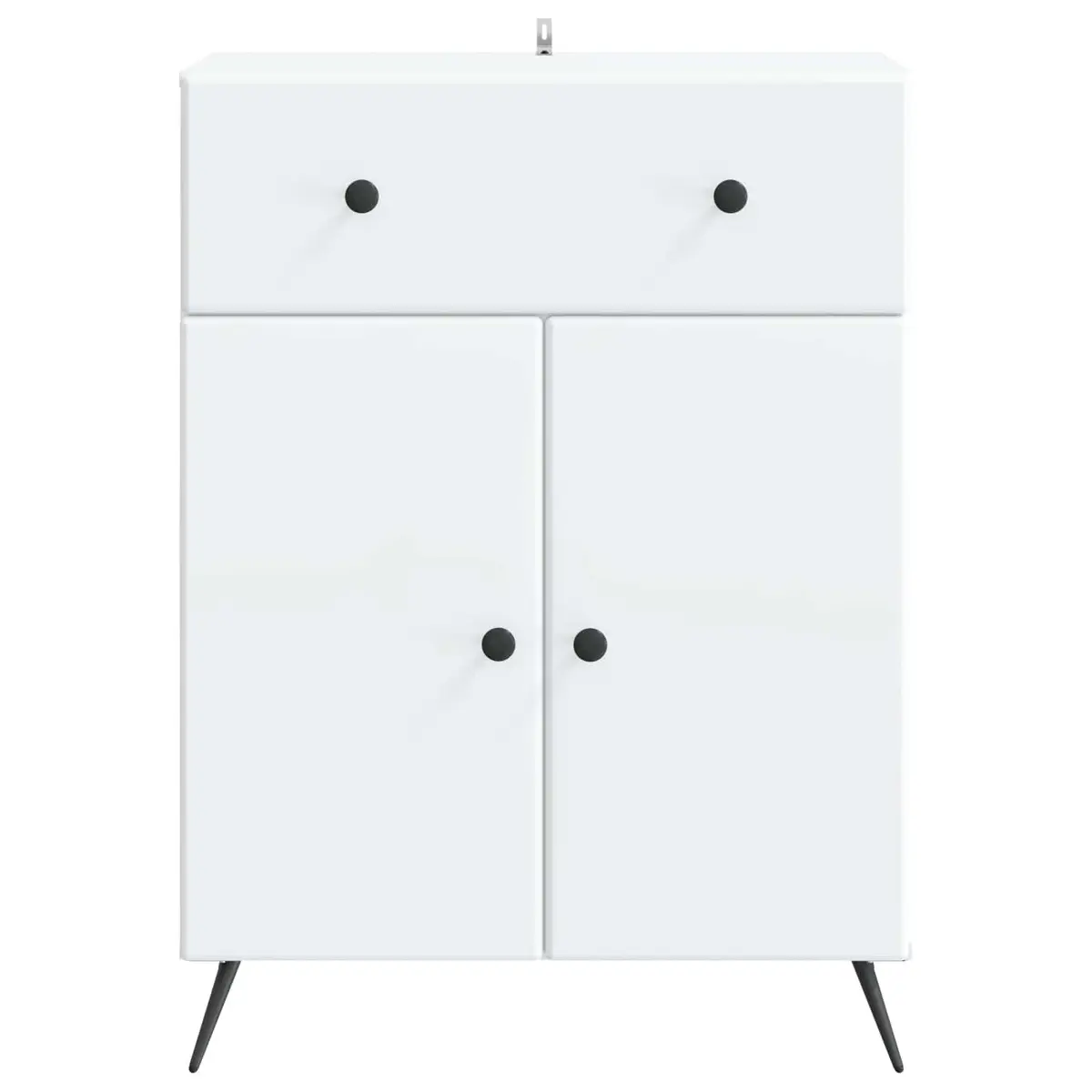 Sideboard Buffet Cabinet Storage Unit Modern Engineered Wood 66 x 34.5 x 90 cm White