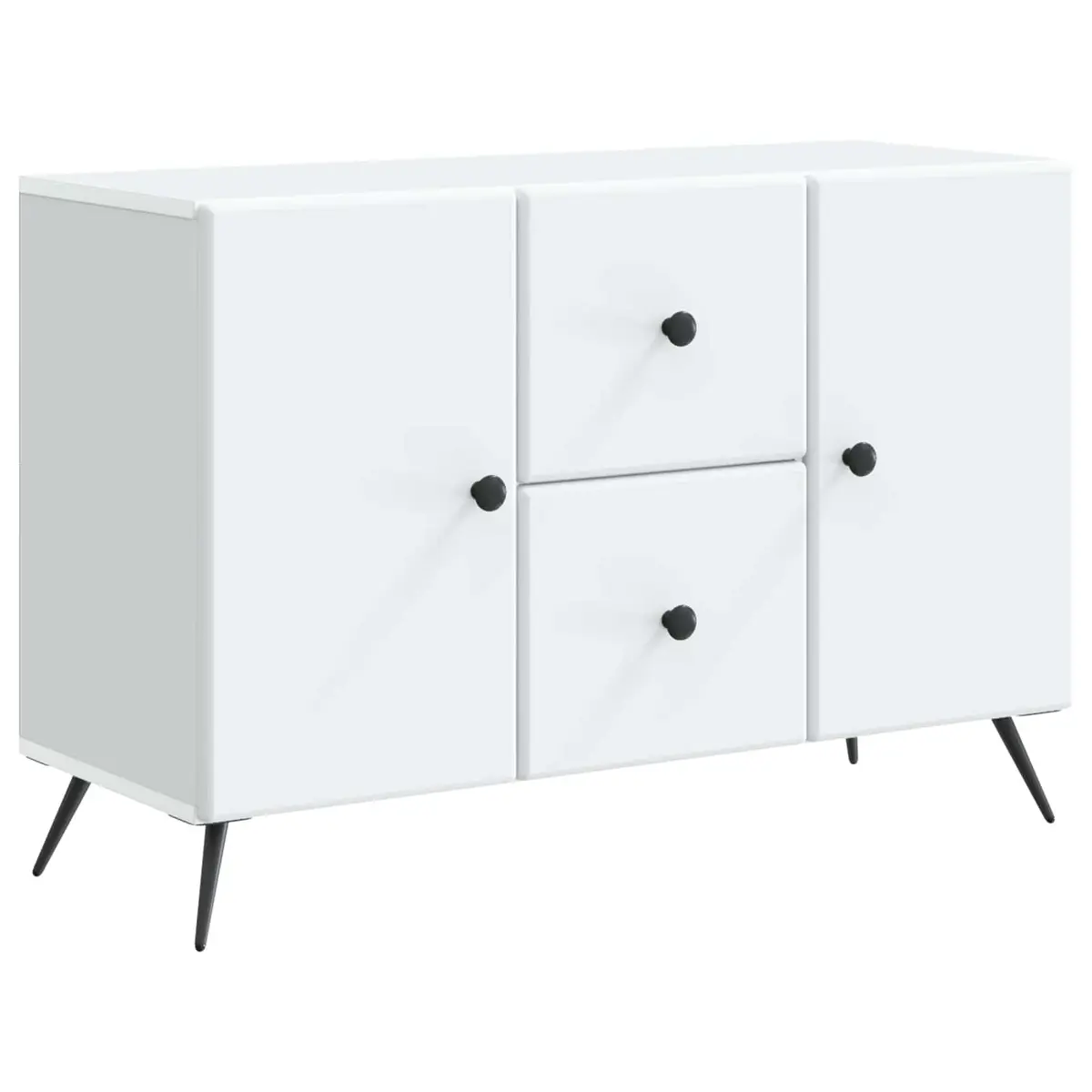 Sideboard Storage Cabinet Buffet Organizer White 89cm x 34.5cm x 60cm