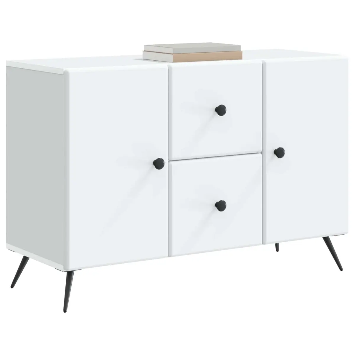 Sideboard Storage Cabinet Buffet Organizer White 89cm x 34.5cm x 60cm