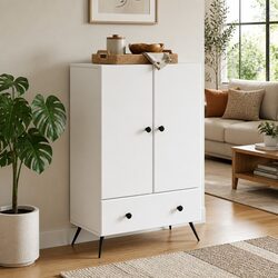 White Sideboard Buffet Cabinet: Practical and Stylish