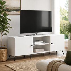 Vintage White TV Cabinet: Value and Practicality Combined
