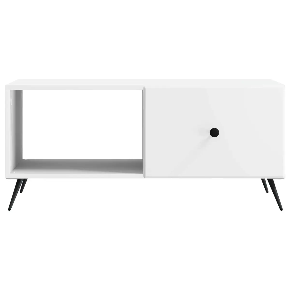 Coffee Table Rectangular Living Room Storage 90 x 50 x 40 cm White