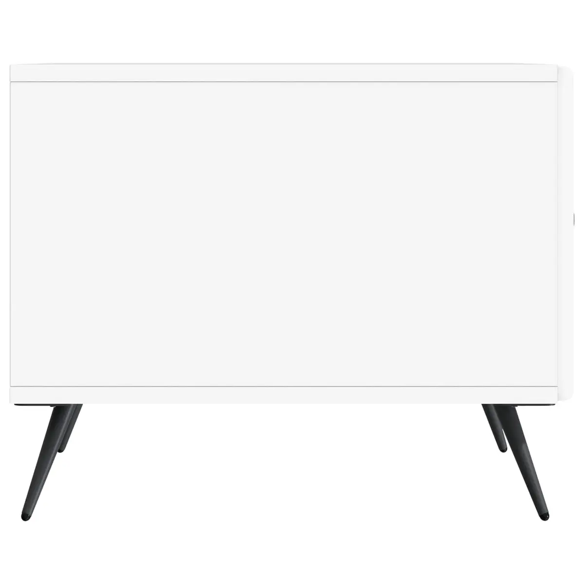Coffee Table Storage White Rectangular Living Room 49 x 50 x 40 cm