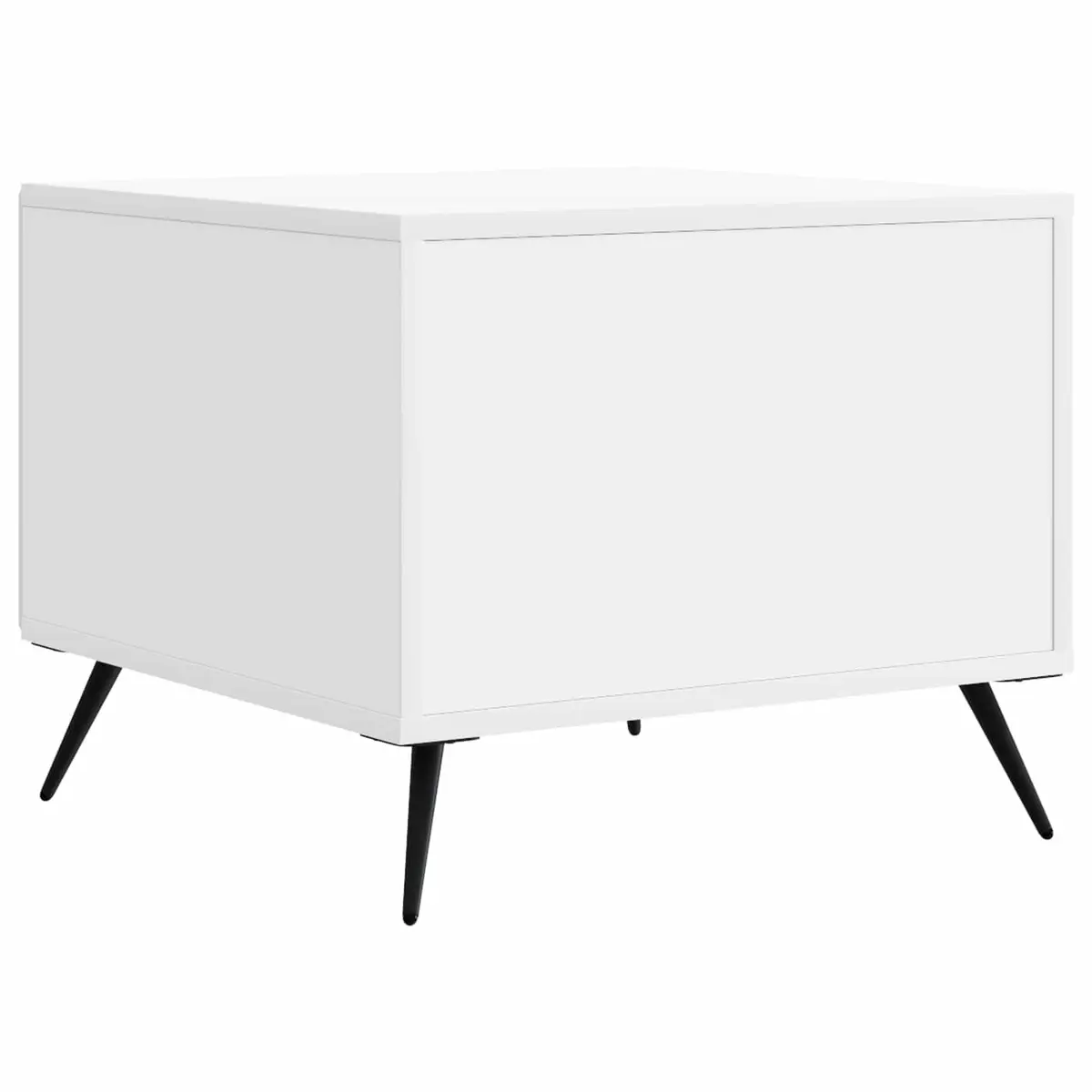 Coffee Table Storage White Rectangular Living Room 49 x 50 x 40 cm