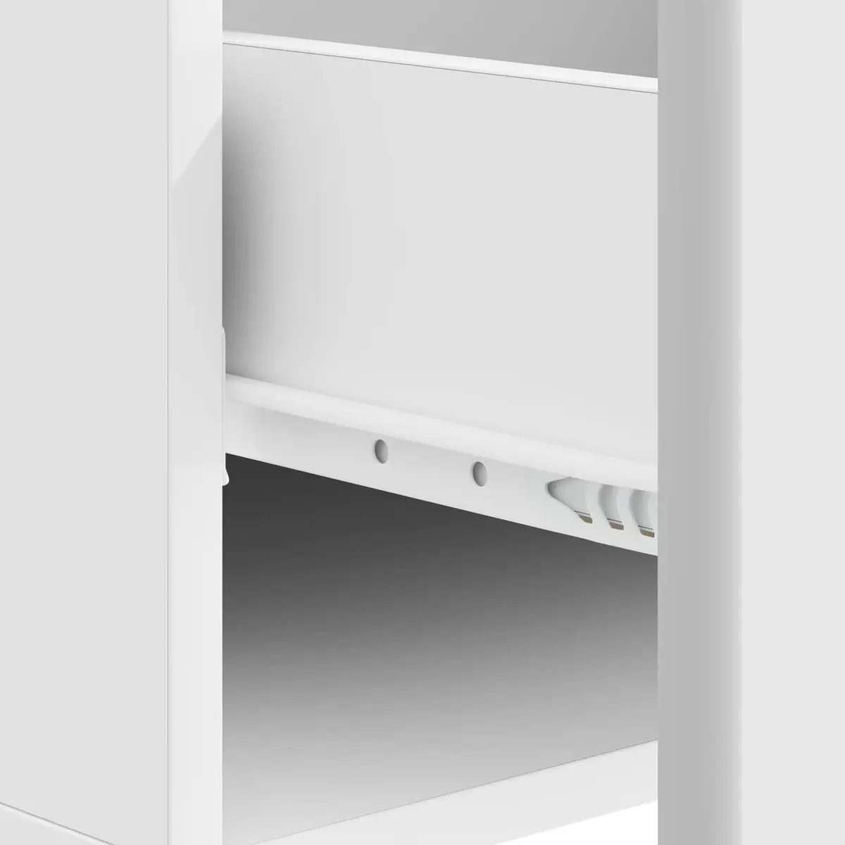 Coffee Table Storage White Rectangular Living Room 49 x 50 x 40 cm