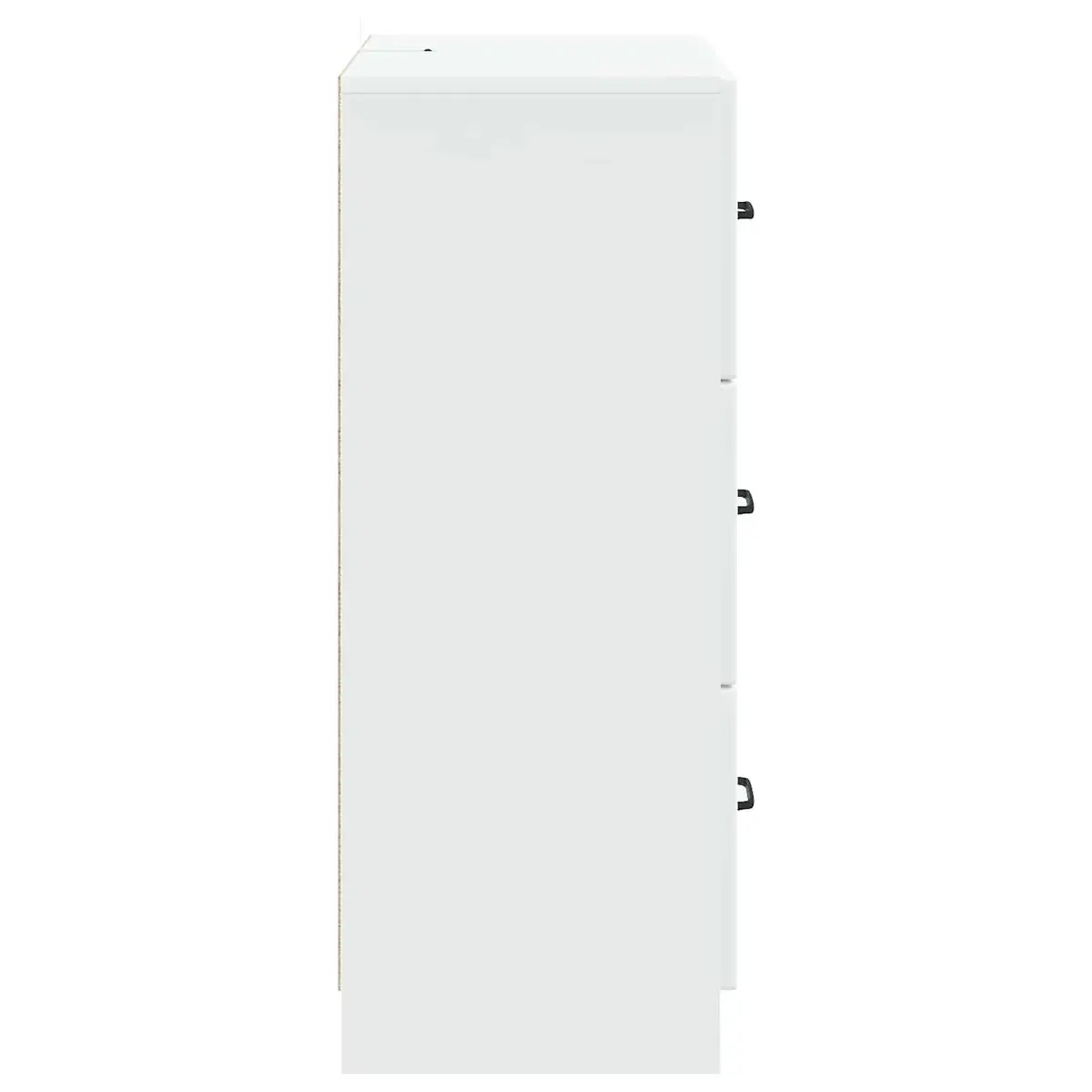 Drawer Cabinet White Modern Storage 66 x 34.5 x 87 cm Engineered Wood