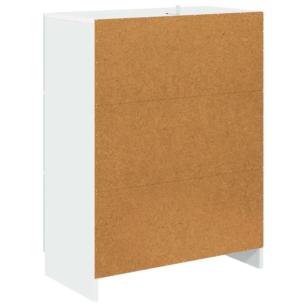 Drawer Cabinet White Modern Storage 66 x 34.5 x 87 cm Engineered Wood
